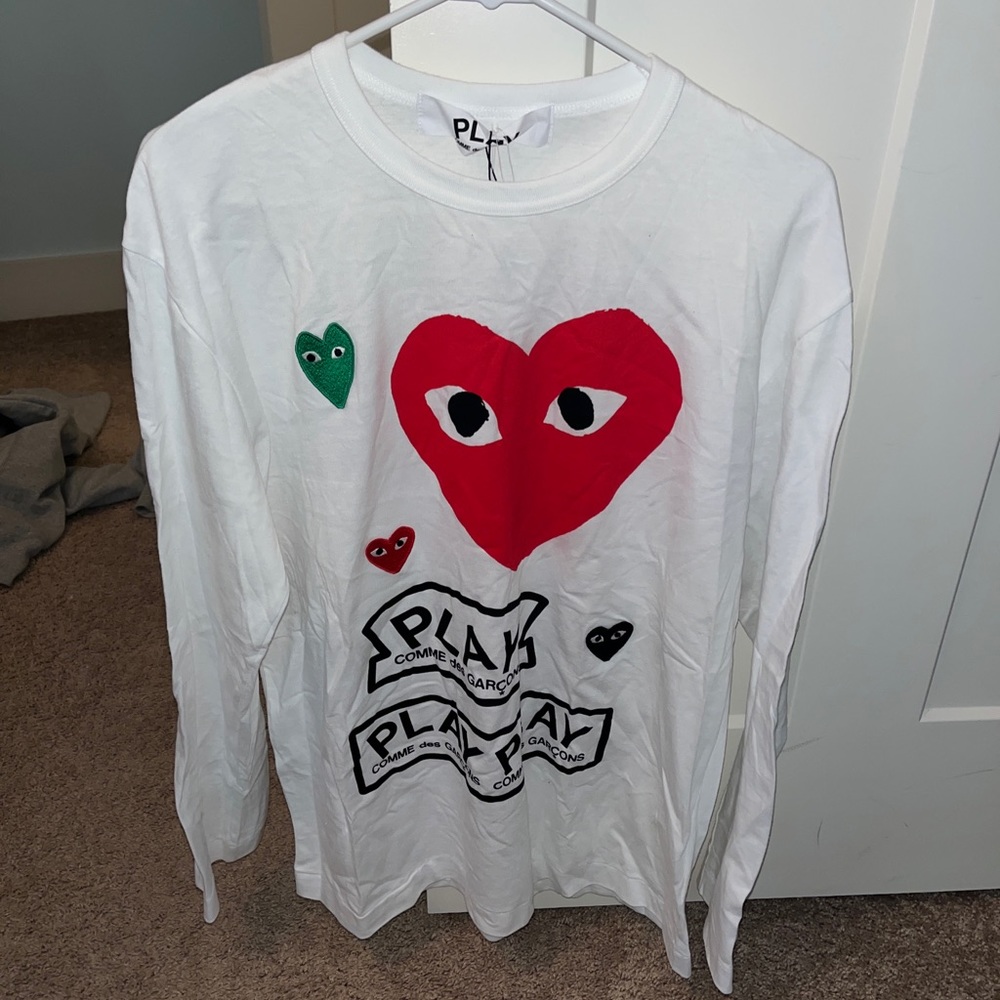 COMMES DE GARÇONS PLAY LONGSLEEVE TEE